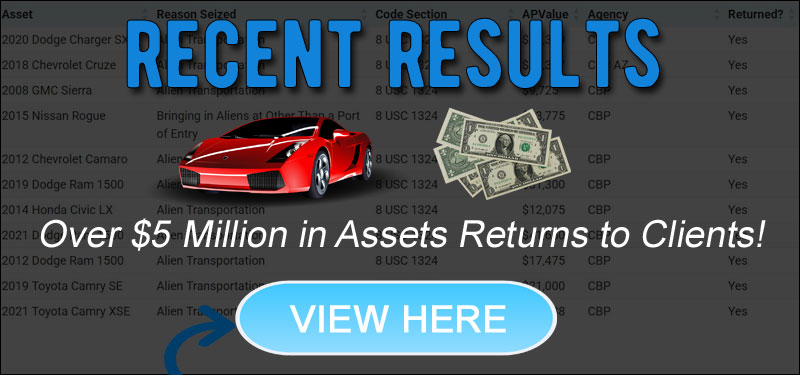 Asset Forfeiture Results